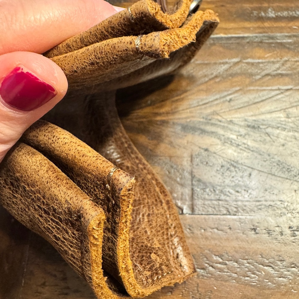 Rough & Tumble small Brown Butter Leather Wristlet - Picture 7 of 8